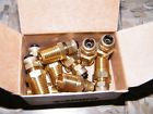 68p-4-4 New Parker Brass 1 4 Connector Compression 1vpd9 Qty 10