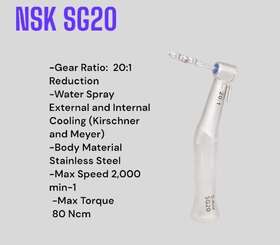 Sg20l Nsk S-max Sg20 Handpiece Surgical Implant Reduction Led/non Led 20 1 Dental