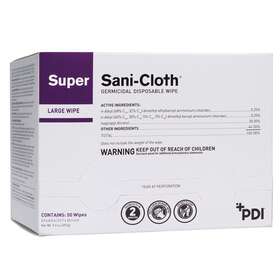 Pdi 865418154918 Super Sani-cloth Germicidal Disposable Wipe Large Individual 5 Inch X 8