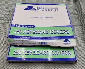 Ps-400 Perio Support Plasdent Dental Barrier Keyboard Cover Sleeves 22 Inch X 14 Large 500 Quantity Open Box