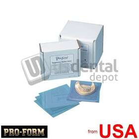 9614950 Pro-form .100in Splint Material 5x5in 625/bx. Stiff Clear Is 700047