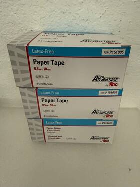 P151005 Proadvantage By Ndc Lot 3 Paper Tape 0.5 Inch X 10yd 24 Rolls Per Box
