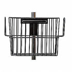 R105p17 Smartstack Basket Pole Mounted Stainless Steel Blk Black