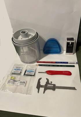 15520030 Renfert Ney-tech Miltex Prismacolor Whip Mix Dental Lab Tools Lot Vacuum Mixer Picosep Survey Gauges Caliper