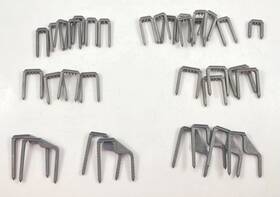 50404862 Richards Lot Of 34 Miscellaneous Osteotomy Fixation Staples Cobalt Chrome