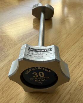 Tdex-30 Seekonk Precision 001741 Sanitary Clamp Torque Tool Knob Style 30 In/lb Inch Lb-b 8 Long