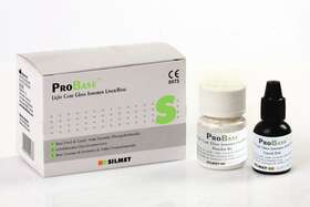 170001 Silmet Pro Base Light Cure Glass Ionomer Liner 16g Powder 12ml Liquid Exp 2019-10