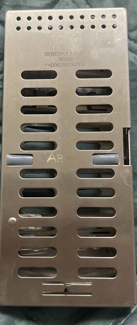 90260 Sirona Dental Instrument Cavitron Ultrasonic Insert Sterilization Instruments Cassette