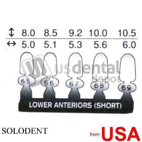 102763 Solodent 135267 Solo-polycarbonate Crowns Refill #67- 5pk