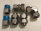 Ss-1610-6-ss-1610-9-ss-1610 Ss-1610-6-ss-1610-9-ss-1610-a-16anf-ss-12-r-8 Swagelok Lot Of 6