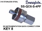 Ss-qc6-s-4pf Swagelok Ss Instrumentation Stem Key