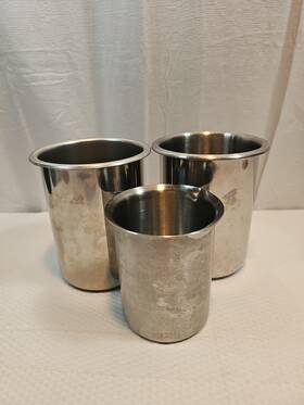 7871-polarware600mil Stainless Steel Lot3 Of Vollrath 78710/7871-polarware600mil Pots