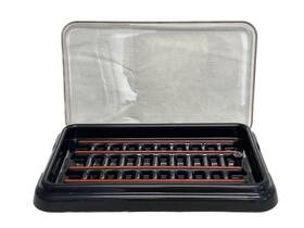 71397-c Staintray 20-slide Microscope Slide Staining Tray Black With Clear Lid