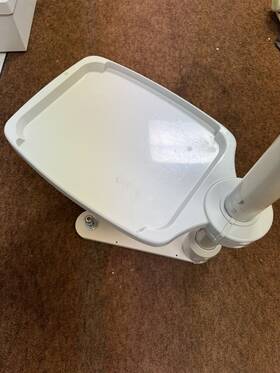 153-0102 Tpc Dental Pole Post Mount And Utility Accessory Shelf Tray Table For Dentistry