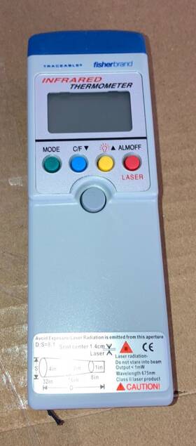 06-664-39 Traceable Fisherbrand / Noncontact Infrared Thermometer- New Battery