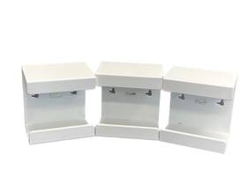 50008 Trippnt Used 3 Small White Pvc Kimwipe Holder 5 Inch L X 3-1/2 W H
