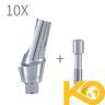 Uaar-1501 Qlean Implants Lot Anatomic Angled Abutment Internal Hex Dental Implant