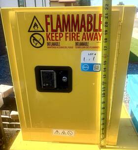 H-4174m-y Uline Flammable Liquid Storage Cabinet .59 Gallons