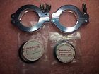 Kf40 Unbranded Lot Of 2 Nw40 Clamps With Centering O-rings Vacuum Viton 756040368425