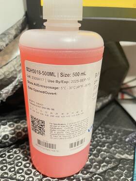 Bdh5018-500ml Vwr Buffer Solution Ph 4.00 Red Nist 500ml 9/10/25 3d