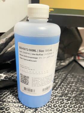 Bdh5072-500ml Vwr Buffer Solution Ph 10.00 Blue Nist 500ml 2/19/25 3d