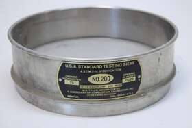 0.0029 W.s. Tyler No-200 Ws 8 Inch U.s.a. Standard No. 200 Mesh Ss Full Height Test Sieve 75um