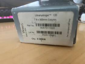 Wat011520 Waters Hplc Ultrahydrogel 120 Column 7.8 Mm X 300