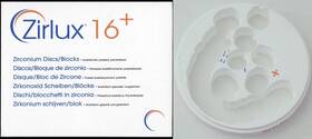 901-2185 Zirlux 16 Used White Zirconia Disc Blank 98x18 Mm D98-18 Use By 2023-09-04