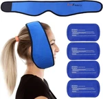 Face Ice Pack Wrap For Tmj, Wisdom Teeth, With 4 Reusable Hot Blue. Fixed Price $13.29.