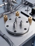 Mdc 601002 Compression Feedthrough Conflat/brass 2.75"CF High Vacuum. Fixed Price $225.00.