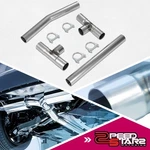 2.5"OD 24"L Universal Mild Steel Dual Exhaust H-pipe Balance Tubing W/ Clamps. Fixed Price $58.77.