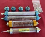 Lot Of 4 Refillable Gas Purifier Tubes And Fittings Alltech, Labclear, Agilent. Fixed Price $75.00.