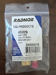 Radnor Copper/brass Gas Lens Tig Products 45V26 Medium 3/32 Bag, 6400579. Fixed Price $22.99.