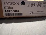 Tygon S3 E-3603 Tubing ACF00002 1/8" Od X 1/16" Id 1/32" Wall 50 Feet. Fixed Price $24.99.
