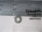 Swagelok NI-4-VCR-2-VS Cajon Nickel Face Seal Fitting 14 Unplated Gasket. Fixed Price $9.95.