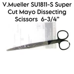 V.mueller SU1811-S Super Cut Mayo Dissecting Scissors Curved Black Handle 6-3/4. Fixed Price $299.00.