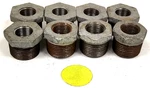 Unbranded 1" 1/2" Hex Reducing Bushings Galvanized Steel **lot Of 8**. Fixed Price $20.00.