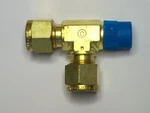 1- Swagelok Brass Male Run Tee Fitting, 3/8" Od Tube, 1/4" Mnpt, B-600-3TMT. Fixed Price $9.89.