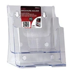 Deflect-o 2-TIER A5 Brochure Holder Attractive Curved Polysterene Plastic. Fixed Price $29.72.
