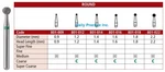 Johnson-promident Dental Diamond Burs Multi-use Round All Sizes BOX/5. Fixed Price $18.95.