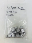 Lot Of 7! Swagelok S-400-7-6 Steel 1/4 In.tube Od X 3/8 Female Npt Straight. Fixed Price $50.80.