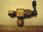 Swagelok Whitey Valve, B-1GS4-A; Right Angletoggle Valve; 1/4 In-out. Fixed Price $19.00.