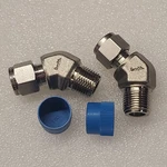 2X Swagelok SS-600-5-6 Stainless Steel 45 Elbow Fitting, 3/8" Tube Mnpt. Fixed Price $28.00.