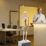 33.46" Model Skeleton Anatomical Human Anatomy Medical Stand For Teaching. Fixed Price $57.48.
