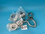 Lot Of Mks Vacuum Clamps NW40 & NW25, Aluminum With Washer, Iso-kf Flange,. Fixed Price $65.00.