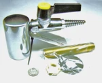 Water Saver Faucet Vacuum Lab Valve Brass Bright Chrome Hose Barb Deck 3/8" Ips. Fixed Price $68.48.