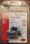 (1) New Ridgid 32975 1/2" Close Quarters Tubing Cutter Model 103. Fixed Price $19.95.