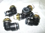 Smc KV2L11-35S 90 Elbow Fittings 3/8" Thread 1/4-18 Npt Push To Connect. Fixed Price $23.99.
