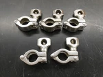 Five (5) Used Single Pin 1/2"-3/4" Good Quality Ss Sanitary Clamps 0.992" #2. Fixed Price $19.99.