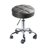 Leopard Round Rolling Stools, Adjustable Work Medical With Wheels (grey). Fixed Price $79.33.